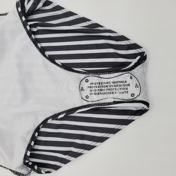 Women black One Piece Swimsuit Tummy Control Swimwear V Neck Bathing Suit - Picture 12 of 13